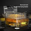 Stainless Steel Electric Deep Fryer Multifunctional  Fat Fryer Frying Machine Grill Fried Fish Chicken Meat Potato Chips 2