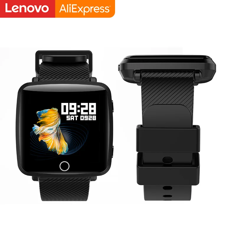 Lenovo HW25 Смарт часы браслет 1,3 дюймов 2.5D ips экран Bluetooth Спорт монитор сердечного ритма IP68 глубокий водонепроницаемый погода
