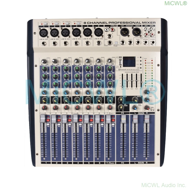 Beautiful High Power Mixer 2400W Amplifier 8