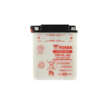 

YUASA HE01093 motorcycle battery YUASA YB14L-A2 without acid 12V 14,7Ah 175A
