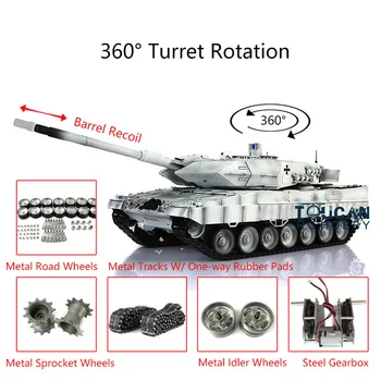 شراءHenglong 1/16 سنو TK 6.0S جيل الأشعة تحت الحمراء معركة ليوبard2a6 دبابة مع جهاز للتحكم عن بُعد 3889 برميل الإرتداد المعادن المسارات المطاط TH12789