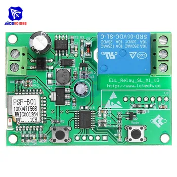 

diymore 1 Channel WIFI Relay Module DC 8 -80V Wireless Remote Relay Board for Smart Home
