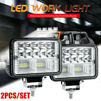 

Dustproof LED Work Light Flood Driving Off-Road Waterproof 6000K White