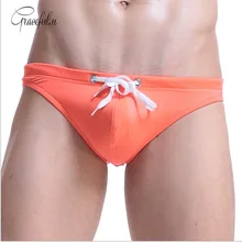 Сексуальные цветные треугольные мужские плавки для серфинга, одноцветные плавки для плавания на шнурке, плавки для плавания, плавки Herren Sportanzug