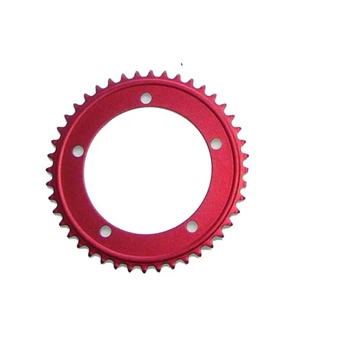 Fixie велосипедная цепь 130 BCD односкоростное кольцо с фиксированной передачей, велосипедная звездочка, велосипедная Шестерня 44T 46T 48T 50T 52T - Цвет: 50T Red