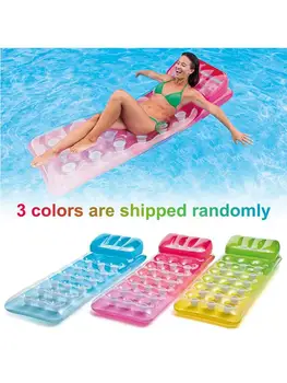 

Lounge Chair Floating Row Inflatable Pool Float Outdoor Water Lounge Inflatable Recliner With Pillow For Outdoor Swimming