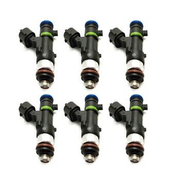

Set Of 6 Fuel Injector Nozzles For 2007 - 2010 Ford Explorer 4.0L V6 0280158055 5L2E-C1A