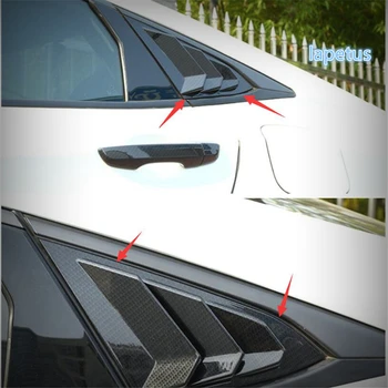

Lapetus Rear Tail Door Window Vent Louvers Scoop Decoration Panel Cover Trim Fit For Honda Civic Sedan 2016 - 2019 Plastic