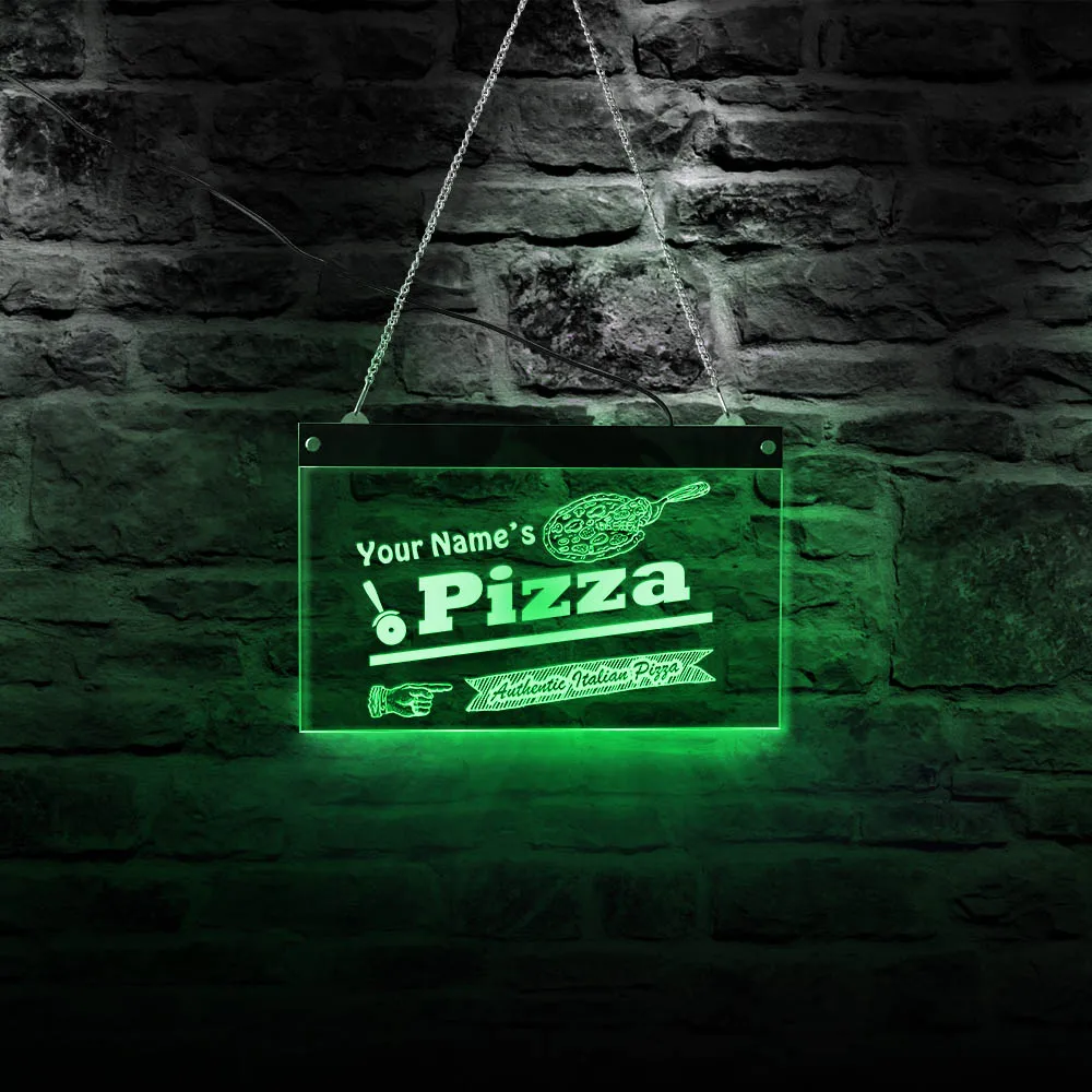 

Custom Name Italian Pizza Neon Signs Led Neon Light Wall Sign for Cool Light Pizzeria LED Open Sign for Business Displays