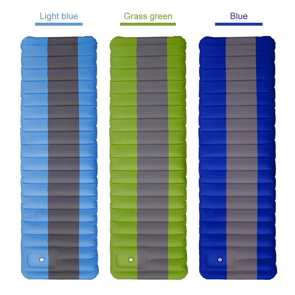 

Hot New Air Mattress Picnic Mat with Built-in Foot Pump Inflatable Camping Mat Air Sleeping Pad Ground Pad Beach Mat for Camping