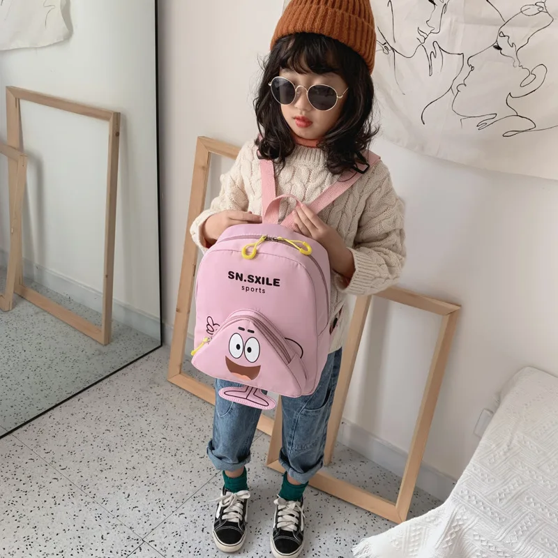 

Young STUDENT'S Men And Women Training School Remedial Classes Children Burden Relieving Lightweight School Bag Printed Words Lo