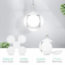 Современный светодиодный складной светильник, ультра-яркий светильник ing, телескопическая энергосберегающая лампа для помещений, школы, склада E27, 40 Вт, Прямая поставка