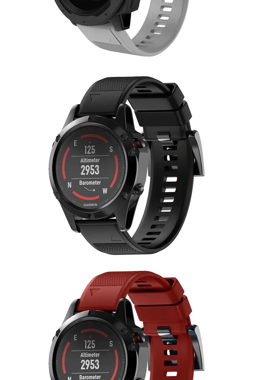 20 26 22 мм ремешок для часов Garmin Fenix 6 6X5X5 5S 3 3HR D2 S60 Forerunner 935 часы Quick Release силиконовый легкий ремешок для часов