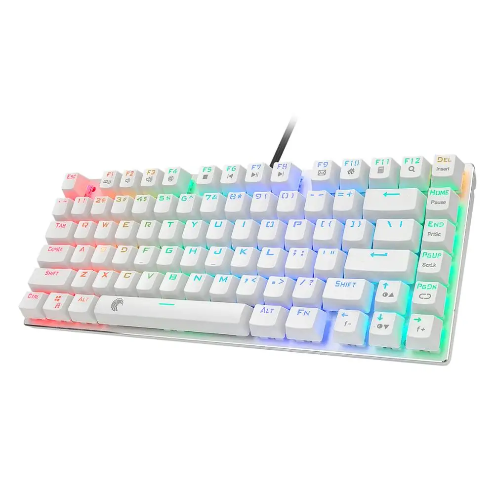 Игровая мини клавиатура Z88 механическая синий переключатель RGB светодиодная
