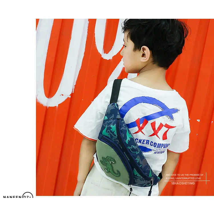 

CHILDREN'S Pockets 2019 New Style Cartoon Dinosaur Wallet Fashion Cute Small Shoulder Bag Cool Style Fashion Child All-match Bag