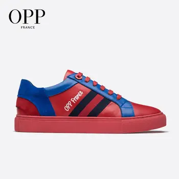 

OPP 2020 Men's Shoes Hip Hop Metal Rivet Lace-up Shoes Leather Fashion Men's Casual Shoes Rock Punk Skateboard Shoes