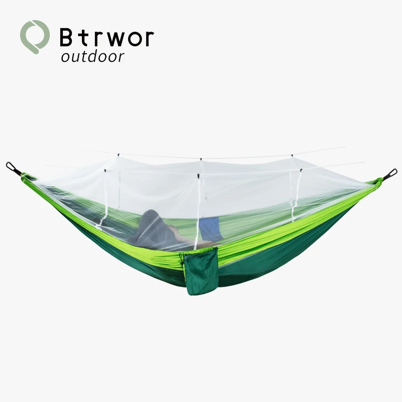 

Dark gray Mosquito net Hammock Anti-mosquito Lightweight nylon portable Outdoor Camping Single Double Travel Sleeping Bed