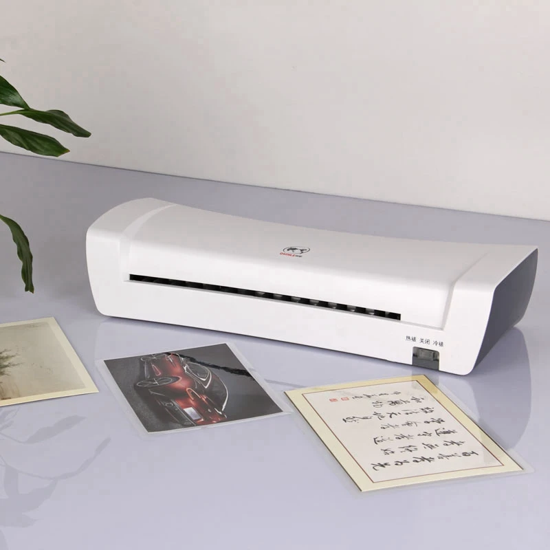 Plastificadora Professional Thermal Office Hot And Cold Laminator Machine For A4 Document Photo Packaging Plastic Film Roll