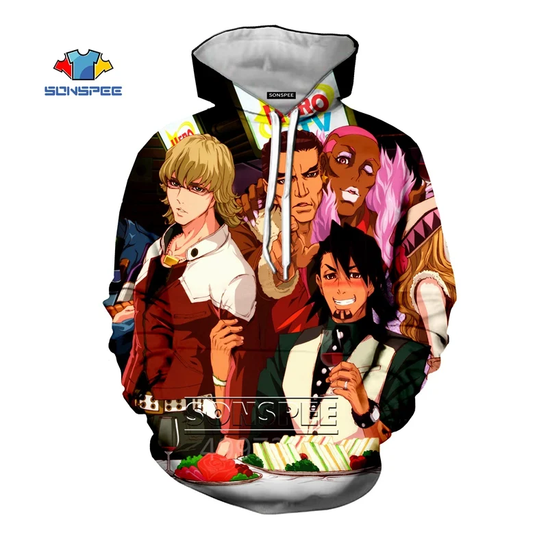 SONSPEE TIGER& BUNNY/осенние модные толстовки для мальчиков и девочек-подростков толстовка с 3D принтом для отдыха, уличная одежда, топ, пуловер для детей, C161 - Цвет: 3