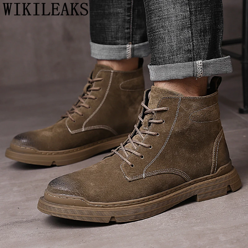 

Ankle Boots Men Boots Genuine Leather Winter Shoes Men Boots For Men Zapatos De Hombre Erkek Ayakkabi Sepatu Pria Chaussures