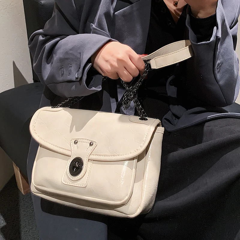 

High Quality Women Pu Leather Chain Shoulder Messenger Bags Fashion Ladies Crossbody Bags for Women Designer Purses and Handbags