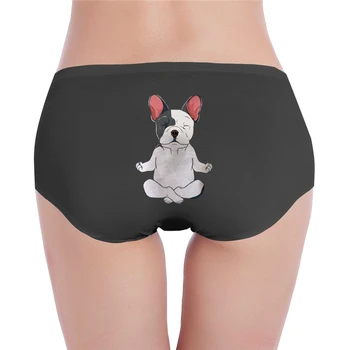 

Bulldog Kawaii Funny Cartoon Cute Anime Print Ladies low waist underwear