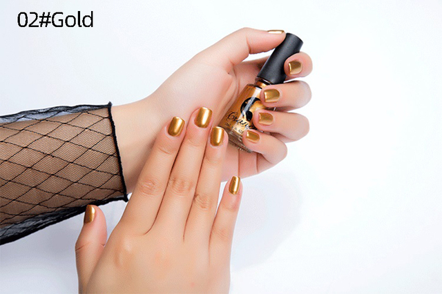 14 Colors Mirror nail Sexy Metallics Nail Polish Soak Off Nail Art For Women Girl beauty Makeup Tool Semi Permanent Varnish