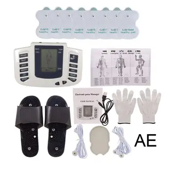 

Electric Foot massager Russian/English Therapy Massager Body Tens Acupuncture Machine Massage Full Electric Pulse Massagead Y5V1