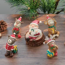 Vrolijk Kerstfeest Kerstman Ornamenten Kerst Decoratie Gift Beeldjes Tuin Beeldjes Miniaturen 2022 Nieuwjaar Xmas Decor
