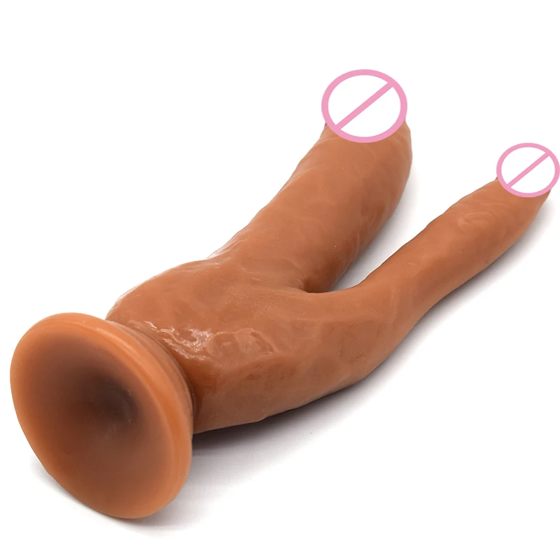 China Manufacturer  Double Head Dildo Skin Feeling Realistic Penis G-Spot Stimulation Vaginal Sex Toys for Women Female Masturbator Sex Shop Wholesales Hb9c28136f2594f3ca91a5258b563e5373