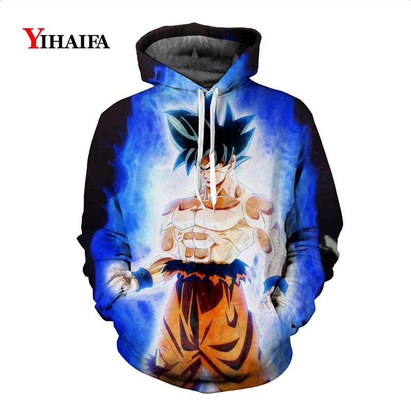 

Mens 3D Sweatshirt Dragon Ball Z Anime Hoodies Goku Son Graphic Print Cartoons Pullover Tracksuit Casual Pocket Tops Streetwear
