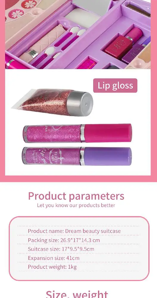 MoFun 22754T Dreamy косметический чехол для детей Водорастворимая Косметика для макияжа ролевые игрушки для детей ролевые игры игрушки для девочек