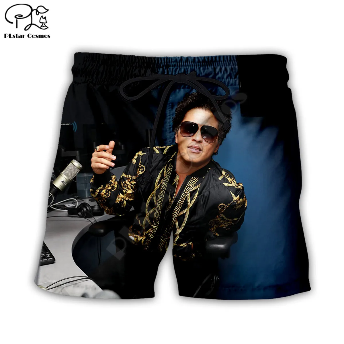 

PLstar Cosmos Bruno Mar Men's Shorts Summer Casual Shorts Harajuku 3D Printed Loose Cool Beach Comfortable style-1
