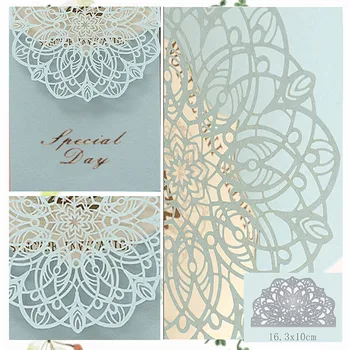 

Scrapbooking Craft 1Pcs Lace Mold Metal Cutting Die DIY Accessory for Invitation Paper Cards Valentine's Day Wedding Party Decor