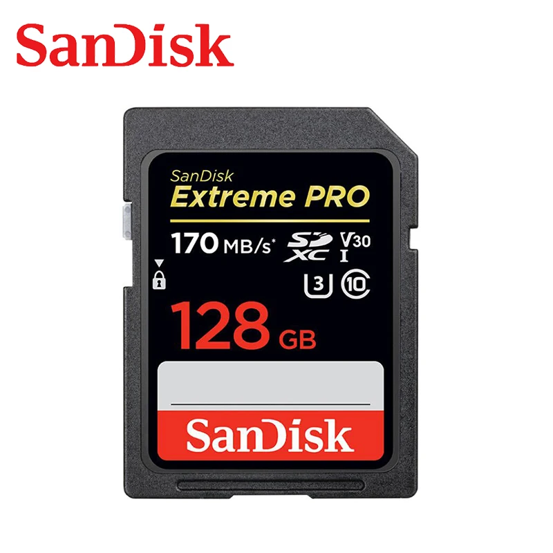 128GB-L Карта памяти SanDisk Extreme Pro SDHC/SDXC sd-карта 256 ГБ 128 Гб 64 ГБ 32 ГБ C10 U3 V30 UHS-I карта памяти для камеры - Емкость: 128GB-L