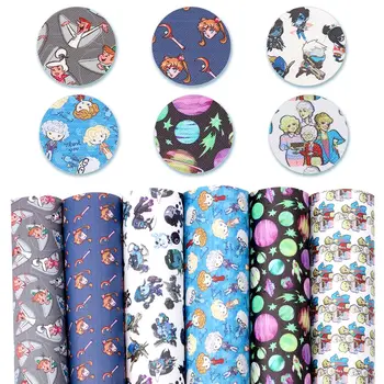 

JOJO BOWS 22*30cm 1pc Faux Leather Sheets Cartoon Character Printed Synthetic Leather Fabric DIY Hair Bows Handmade Shoes Bags