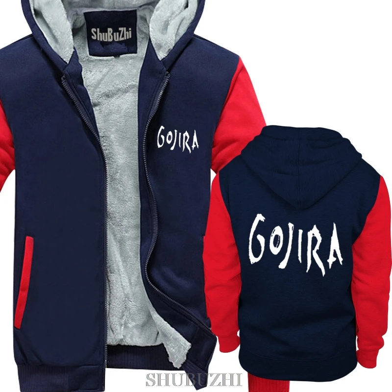 

new arrived Gojira shubuzhi men winter padded zipper warm coat fashion Thick wool jacket hoodies casual hip-hop hoody