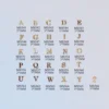 Approx. 1000pcs/bag Metal Gold Alphabet Letters Design Nail Art Non-adhesive Metal Slices Nail Art Decoration MS541-566 1