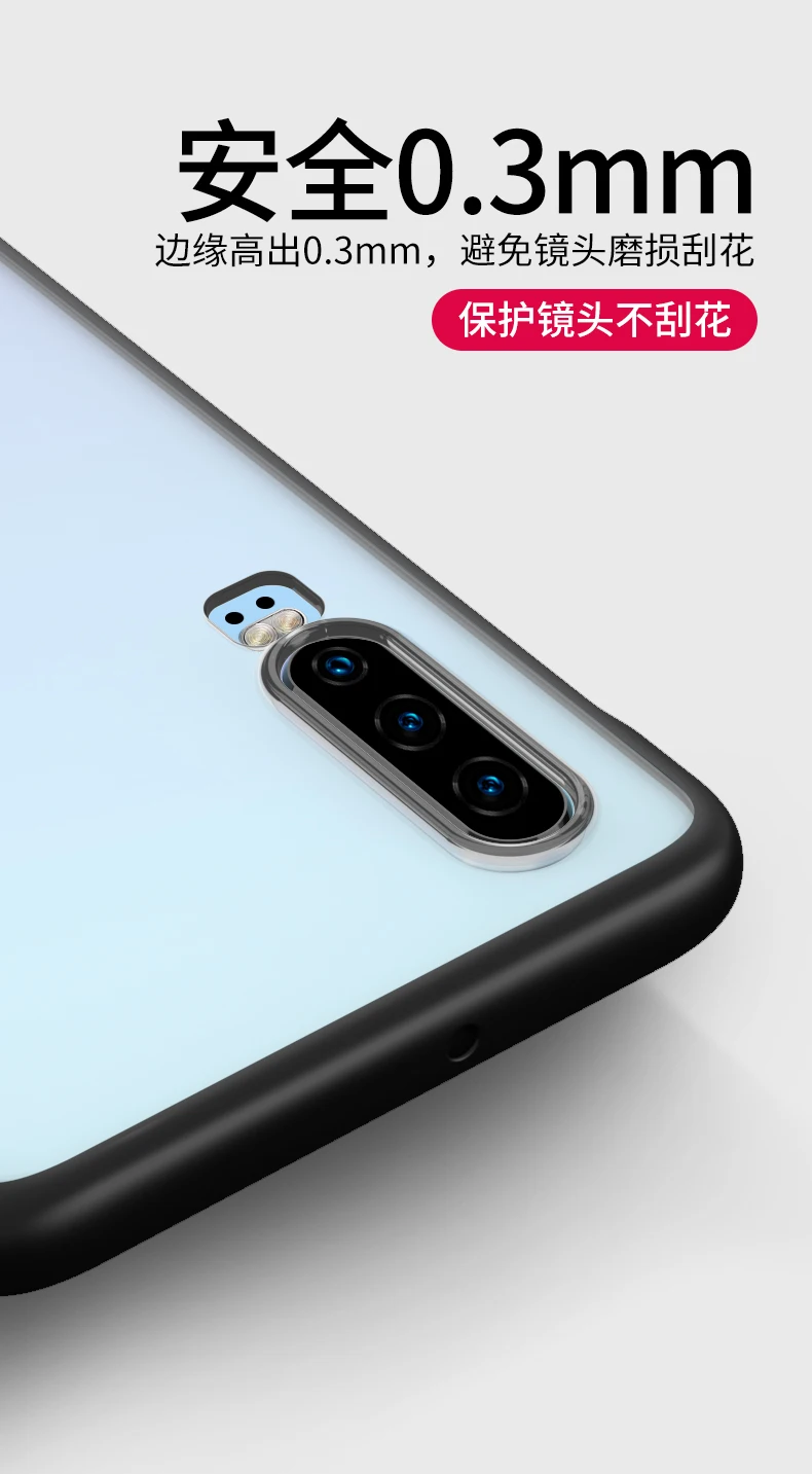 SMORSS полупакет чехол для телефона для huawei p30 pro без полей Матовый Жесткий Корпус Ультратонкий прозрачный силиконовый защитный чехол p30
