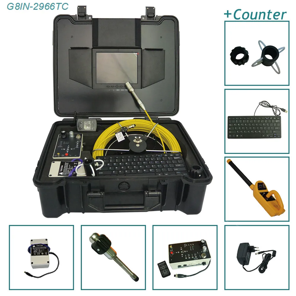 Канализационная видео камера для осмотра трубопровода 29 мм ...