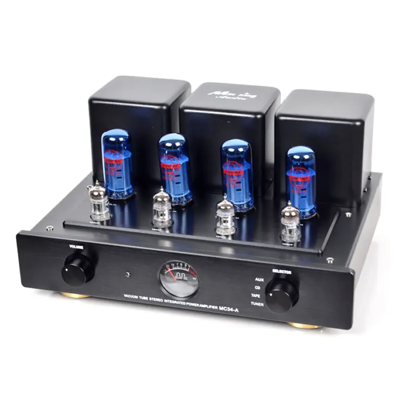 Classic amplifier MC34-A, 38Wx2 combined amplifier power amplifier EL34 push-pull, input sensitivity 200mv, distortion 0.8