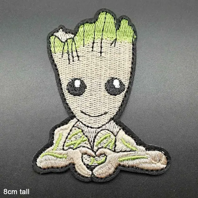 Disney Marvel Baby Groot Patch Guardians Of The Galaxy Iron On Embroidered Clothes Patches For Girl Woman Clothing Stickers 6