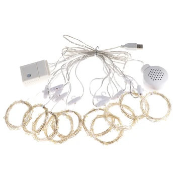 

LED String Lights Curtain Garland USB String Lights Remote Control New Year Christmas Decorations for Home Room