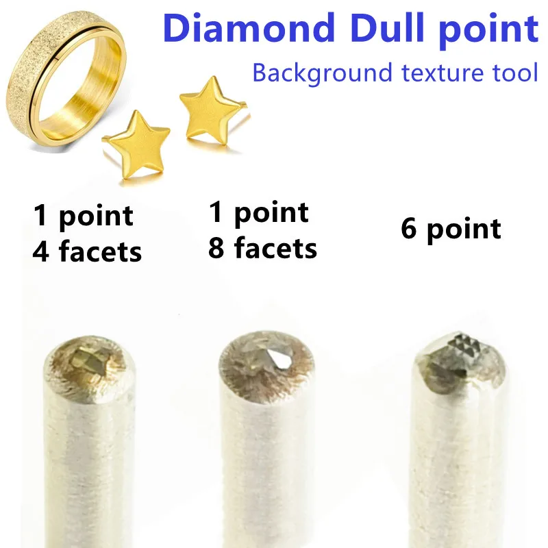 Jewelry Tool Diamond Gold Silver Brass Gem Back ground Texture Setting Polishing Dull Point Rough Surface making cnc Cutter 6pcs box germany brand burs for gem setting dental drill bur for jewelry polishing