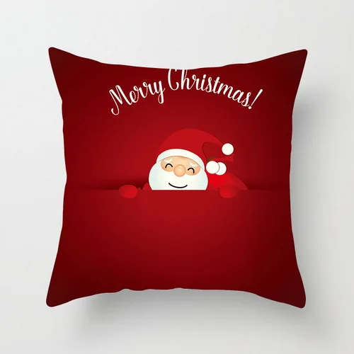 Красный Санта Клаус наволочка Рождественская наволочка для подушки красный отдых новогодние наволочки протектор poduszki 45x45 - Цвет: TPR081 (35)