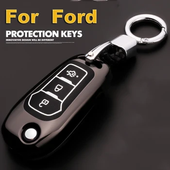 

Zinc alloy+Luminous Car Remote Key Case Cover for Ford Fiesta Focus 3 4 ST MK3 MK4 Mondeo Everest Escape Ecosport Kuga 2017 2018