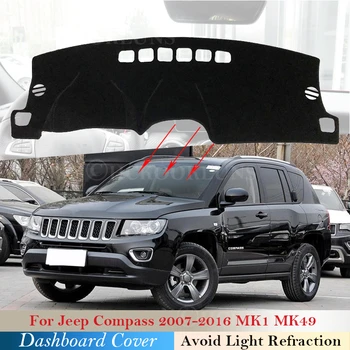 

Dashboard Cover Protective Pad for Jeep Compass 2007~2016 MK1 MK49 Car Accessories Dash Board Sunshade Carpet 2008 2009 2010