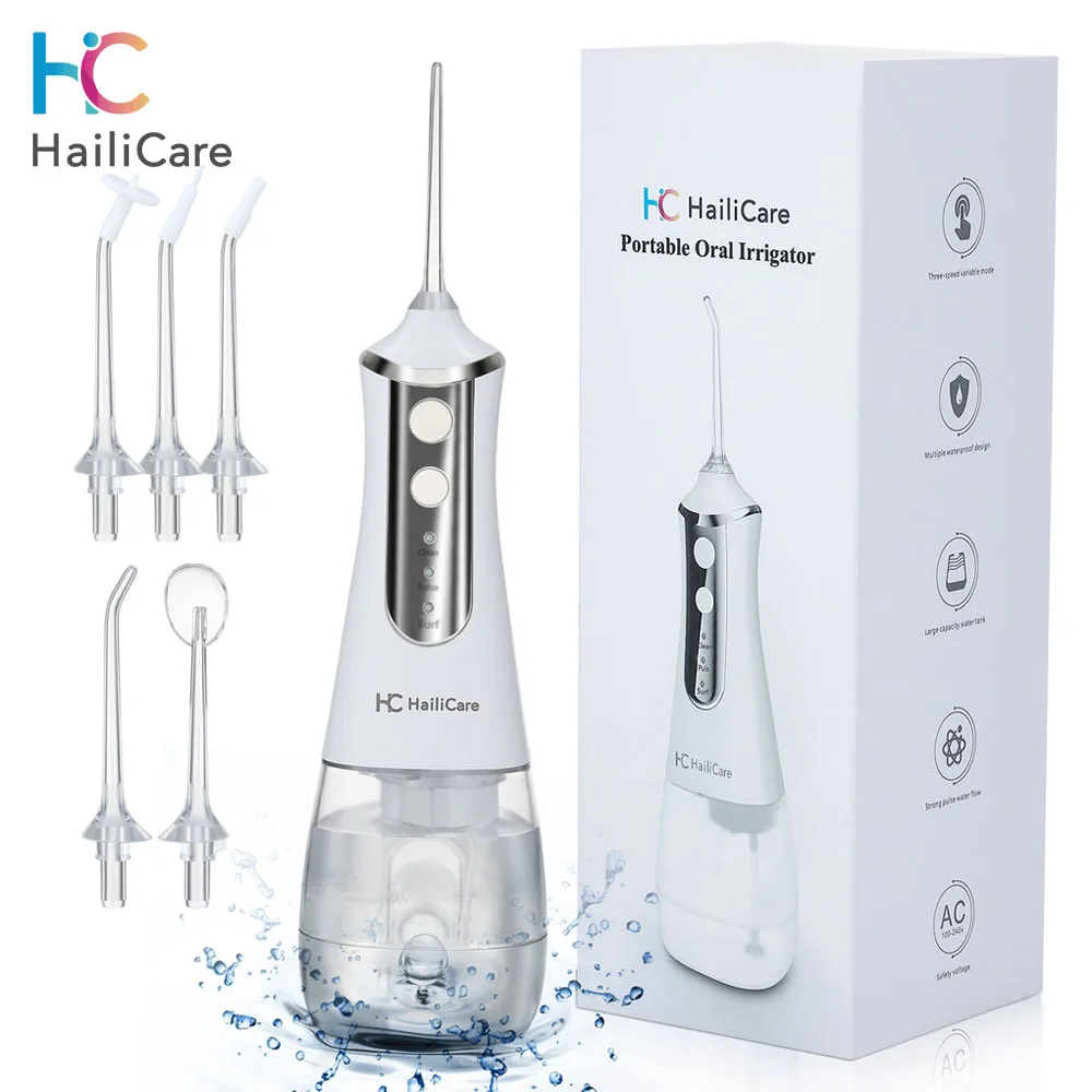 USB Rechargeable Electric Oral Irrigators Waterproof Teeth Cleaner Portable Dental Water Jet Cleaning Tool Kit Home Travel | Бытовая