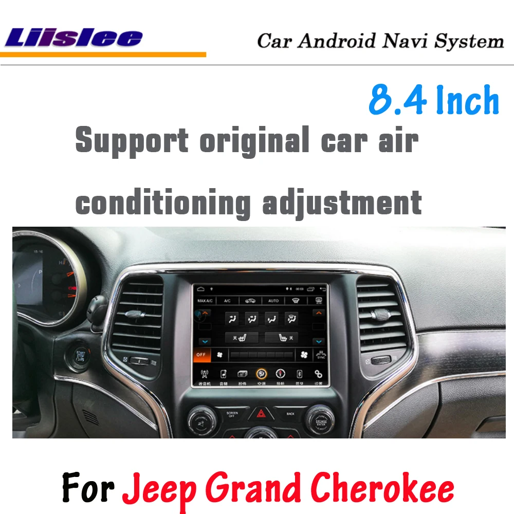 Liislee 8,4 дюйма Android для Jeep Grand Cherokee 2013 ~ 2017 стерео оригинальный автомобильный стиль Carplay GPS Navi навигация карты мультимедиа Liislee 8,4 дюйма Android для Jeep Grand Cherokee 2013 ~ 2017 стерео оригинальный автомобильный стиль Carplay GPS Navi навигация карты мультимедиа