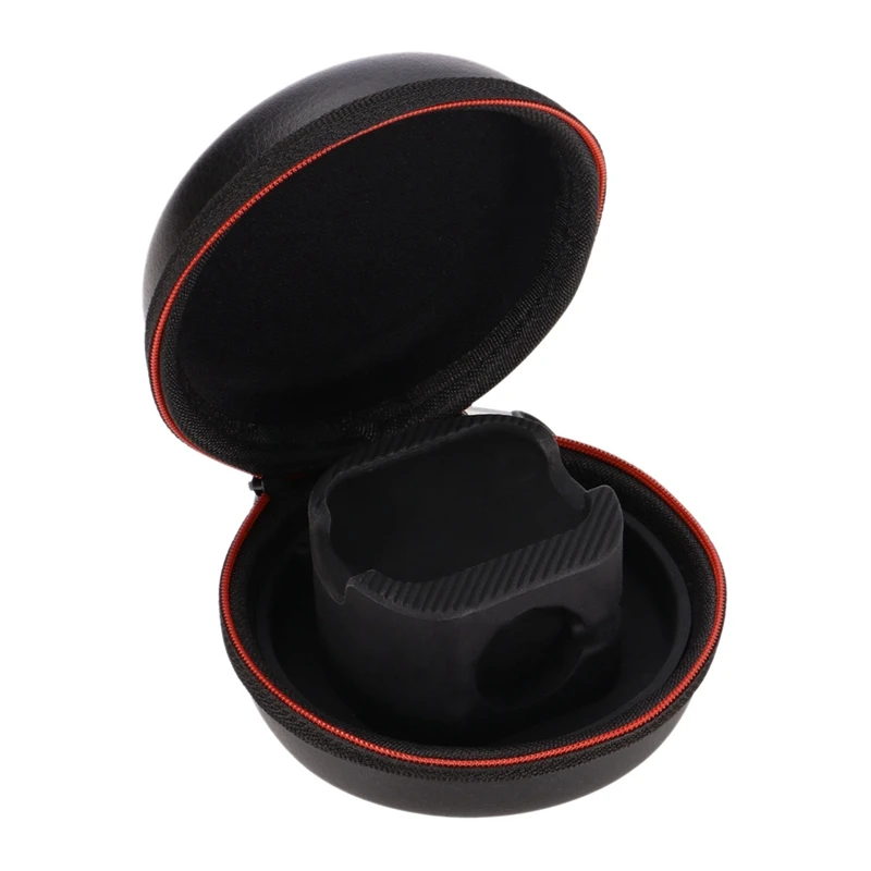 

2 in 1 Holder for Apple Watch Series 4/3/2/1 Airpods Fashion Round Design Easy Carry with Hook Watch Bag PU with Silicone